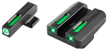 TruGlo TG13FN2A TFXBlack | Green Tritium & Fiber Optic White Outline Front Sight Green Tritium & Fiber Optic Rear Sight