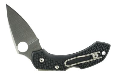 Spyderco C28PBK2 Dragonfly 22.25" Folding Clip Point Plain VG-10 SS Blade Black FRN Handle Includes Pocket Clip