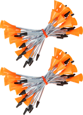 Cold Steel CSB625M Broadhead Darts Orange/Silver .625" Diameter 50 Pieces