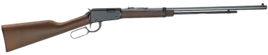 Henry H001TMLB FrontierFull Size 22 WMR 12+1, 24" Blued Octagon Barrel, Grooved Black Steel Receiver, Fixed American Walnut Wood Stock