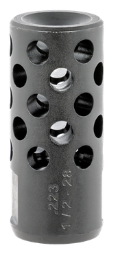 Ruger 90486 Radial Ported Muzzle Brake AR-15 5.56 45mm NATO Black Oxide Steel with 1/2"-28 tpi Threads, 1.75" OAL & .75" Diameter
