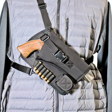 DeSantis Gunhide M72BALRZ0 Yukon Hunting RigShoulder Nylon Shoulder Fits Ruger GP100 4" Right Hand