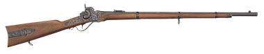 Taylors & Company 210122 1859 Infantry Sharps 54 Cal Black Powder 30" Color Case Hardened Frame Blued Barrel Walnut Stock
