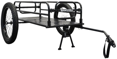 Bakcou E-bikes AFCT Cargo EBike TrailerIncludes Kickstand Black 70"