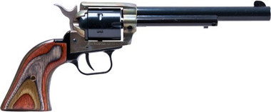 BLUED/C.COLORED LAMINATE GRIPSHERITAGE 22LR/22WMR COMBO 6.5"
