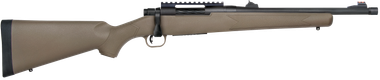 Mossberg 28051 Patriot450 Bushmaster Caliber with 3+1 Capacity, 16.25" Threaded/Fluted Barrel, Matte Blued Metal Finish & Flat Dark Earth Synthetic Stock Right Hand (Full Size)