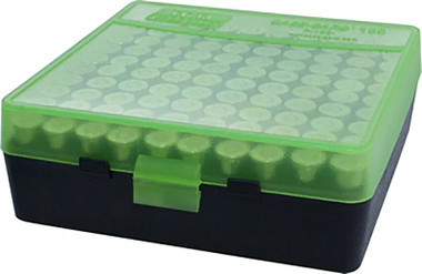 Ammo Box 100 Round 45 Flip Top ClrGrn/Black