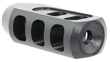 TacFireTanker Muzzle BrakeBlack Oxide Steel with 1/2"-28 tpi Threads 2.76" OAL 1.37" Diameter for 5.56x45mm NATO