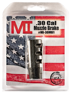Midwest Industries MIAR30MB1 Muzzle BrakeBlack Phosphate Steel with 5/8"-24 tpi Threads for 30 Cal AR-Platform