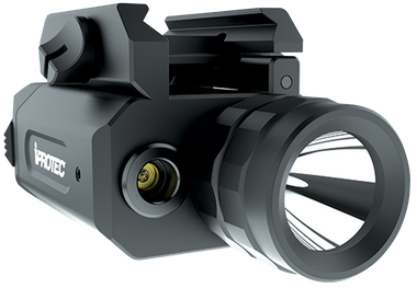 iProtec 6568 RM230LSR Rail-Mount Firearm Light & Red LaserBlack 230 Lumen White Light