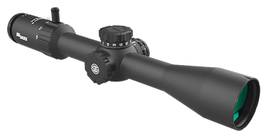 Sig Sauer Electro-Optics SOW43002 Whiskey4 SFP Exposed Zero Stop Black 3-12x44mm 30mm Tube Illuminated BDC-1 Hellfire Reticle