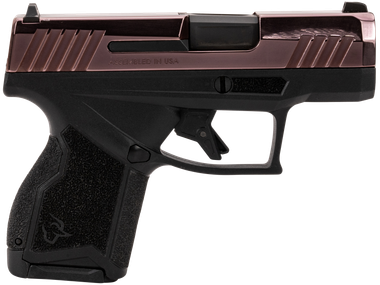 Taurus 1-GX4M931-RG GX4Micro-Compact Frame 9mm Luger 13+1 3.06" Satin Black DLC Stainless Steel Barrel, Rose Gold PVD Serrated Alloy Steel Slide, Matte Black Stainless Steel Frame, Textured Grip