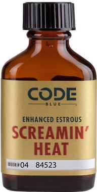 ESTRUS SCREAMIN HEAT 1FL OZ.CODE BLUE DEER LURE ENHANCED