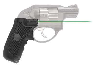 Crimson Trace 0145301 LasergripsFits Ruger LCR/LCRx, Green Laser Black Polymer