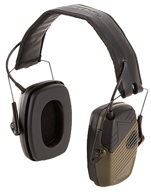 Allen 2256 Shotwave Lo-Profile Muff Polymer 23 dB Black/Green Adult