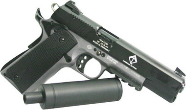5" BLACK/GREY 10RD W/RAILGERMAN SPORT 1911 AD-OPS 22LR