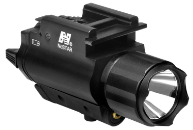 NcStar AQPFLS FlashLight & Red LaserBlack Anodized 200 Lumens White Cree LED