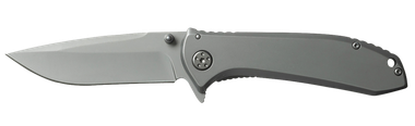 Smiths Products 51010 Titania II 3.50" Folding Drop Point Plain Satin Titanium Coated Stainless Steel Blade/Stainless Steel Handle Includes Pocket Clip