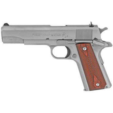 COLT 1911C GOVT 38SUP 5" STS NOSITES