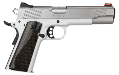 Kimber Mfg, Inc 3700593 LW Arctic 45 ACP 8+1 5" Stainless Match Grade Barrel, Silver Serrated Stainless Steel Slide, Silver Aluminum Frame w/Beavertail, Black/Gray Laminate Grip