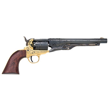 TRAD 1860 ARMY 44CAL 8 BLUED ENGRV WALNUT