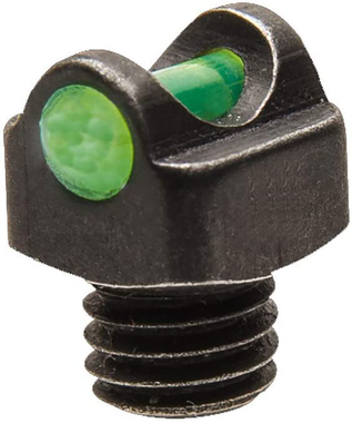 TruGlo TGTG954CG StarBrite Deluxe BeadBlack | Green Fiber Optic Front Sight 5-40" Threads