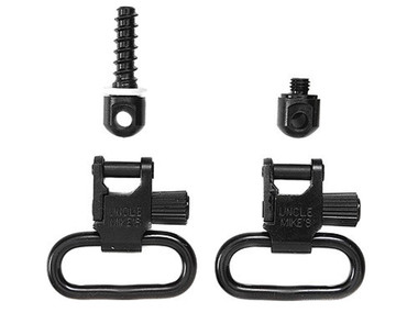 UNCLE MIKES QD SWIVELS FOREND BAND STYLE MACH & WOOD SCREW 1"on