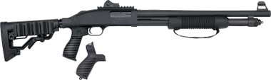 6RD ADJ STOCK BLUED/SYNMOSSBERG 590SPX 12GA 3" 18.5"