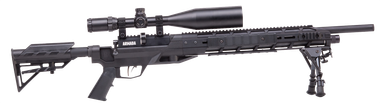 Benjamin BTAP22SX Tactical ArmadaPCP 22 Pellet 10+1 Shot Black Black Receiver Black M4 Telescopic Stock Scope 4-16x50mm AO