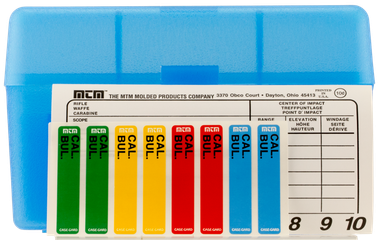 MTM Case-Gard RL5024 Case-Gard R-50 Multi-Caliber Clear Blue Polypropylene 50rd