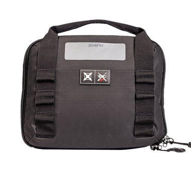 Vertx VTX5709 VTAC Single Pistol Case Black Holds 2 Handguns 420D Nylon Ripstop