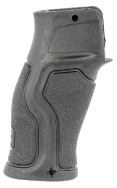 FAB Defense FXGRADUSFBVB Gradus Ergonomic Flat Beavertail Black Polymer w/Rubber Overmold, Fits AR/AK