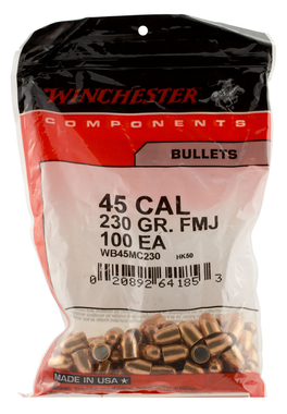 Winchester .45 Caliber Ammo 230gr FMJ Ammunition - 500 Rounds