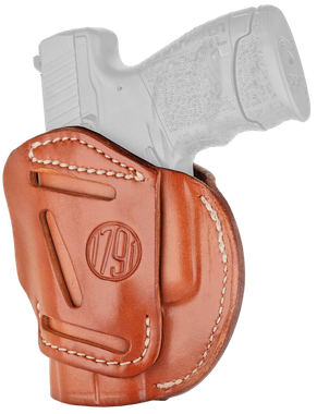 1791 Gunleather 3WH3CBRA 3-WayIWB/OWB Size 03 Classic Brown Leather Belt Loop Compatible w/ Glock 26 Compatible w/ Ruger LC9 Compatible w/ S&W M&P Shield Ambidextrous Hand