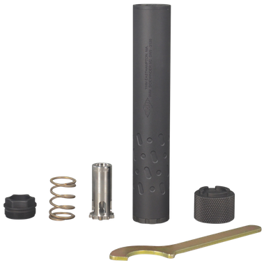 Yankee Hill 206528 Sidewinder M29mm Luger 1.375" Black Stainless Steel Aluminum 1/2"-28 tpi