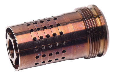 Q LLC CB1228 Cherry Bomb22 Cal (5.56mm) Copper 17-4 Stainless Steel with 1/2"-28 tpi Threads & 1.64" OAL