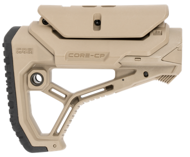 FAB Defense FXGLCORECPT GL-CoreButtstock for AR-15/ M4 w/Adjustable Cheek-Rest Flat Dark Earth Fiberglass Reinforced Polymer