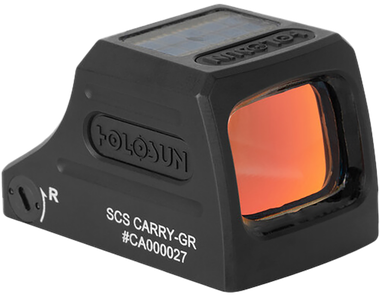Holosun SCSCARRYGR SCS Carry Black Anodized 1 x 0.58" X 0.77" 2 MOA Green Dot/32 MOA Circle Multi Reticle