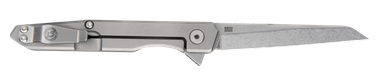 Southern Grind SG08300011 Quill3" Folding Wharncliffe Plain Stonewashed CPM S90V Blade, 4" Stonewashed Titanium Handle