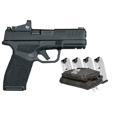 Springfield Armory Hellcat Pro OSP Handgun Gear Up Package 9mm Luger 15rd Magazines (5) 3.7" Barrel Black with Bag and CT-1500