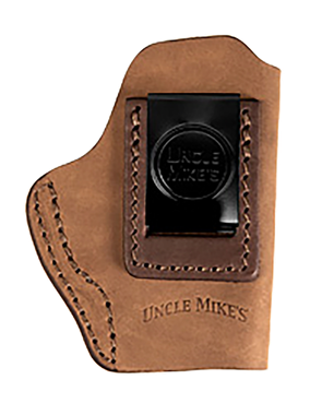Uncle Mikes-leather(1791) UMIWB1BRWA Inside the WaistbandIWB Size 01 Brown Leather Belt Clip Fits Walther PPK