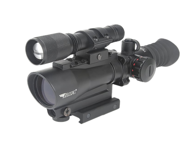 BSA TW30RDLL 30MMRed Dot with Laser and FlashlightMatte Black 1 x 30 mm 5 MOA Red Dot Reticle Red Laser White LED