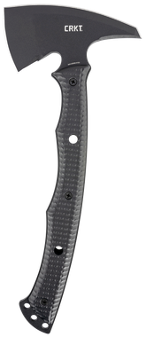CRKT 2725 Kangee T-Hawk 2.93" Blade Axe w/Spike SK-5 Steel Blade Black Textured GRN Handle 13.75" Long Tomahawk w/Spike