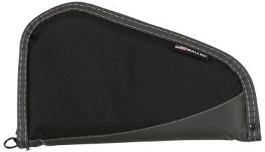Allen 44413 DeluxeHandgun Case Black w/Gray Trim, Foam Padding, Non-Absorbent Lining & Lockable Zipper 13" L