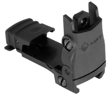 Mission First Tactical BUPSWR Flip Up Rear SightBlack Folding AR-Platform