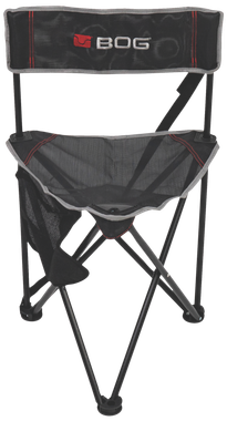 Bog-Pod 1117130 Triple PlayChair, 3 Legs, Black, Steel Frame, Exterior Pocket