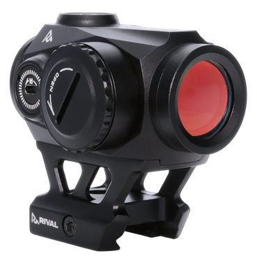 Rival Arms RARA8122BN X2 Red DotBlack Anodized 1 X 22 mm 2 MOA Red Dot