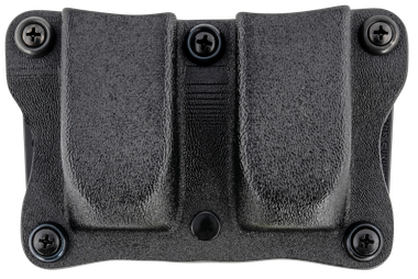 DeSantis Gunhide A87KJKKZ0 Quantico Double Mag Pouch OWB Black Kydex, Belt Clip Fits Belts Up To 1.50" Wide, Compatible w/Sig P365, Ambidextrous