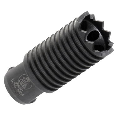 Troy Ind SBRACLM05BT00 Claymore Muzzle Brake Black Steel with 1/2"-28 tpi Threads & 2.25" OAL for 5.56x45mm NATO AR-Platform