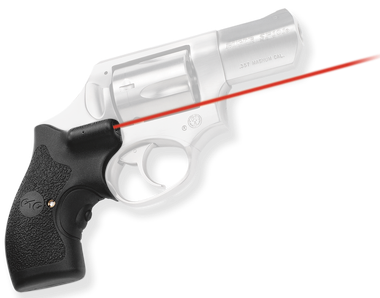 Crimson Trace 011880 LasergripsFits Ruger SP101, Red Laser 633nM Wavelength 5mW Output, Black Polymer